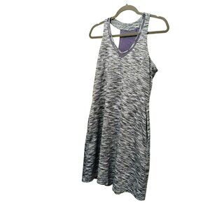 MPG Mondetta Sport Dress Active Racerback Travel Tennis Pockets M Grey Purple